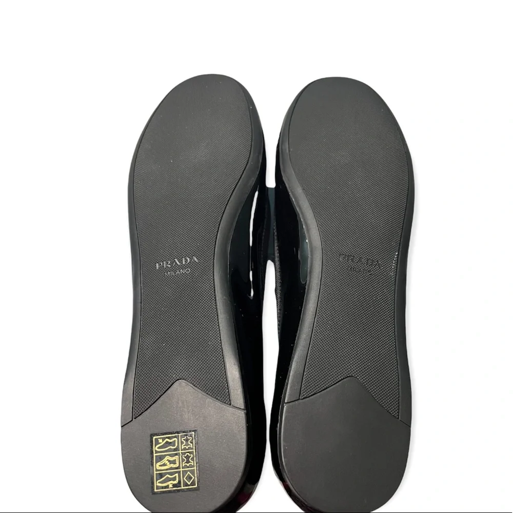 Prada Leather Ballet Flats🔥$375 NO VISIBLE SIGNS of damage,They are EVERYTHING! - Picture 11 of 16